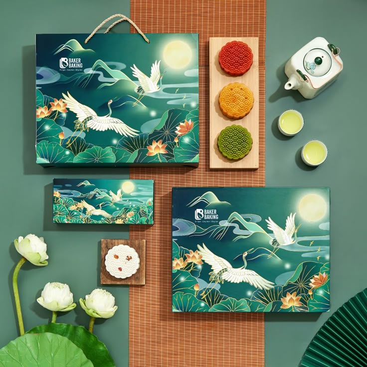 Thiết kế hộp bánh Trung Thu vuông – Sang trọng và tinh tế