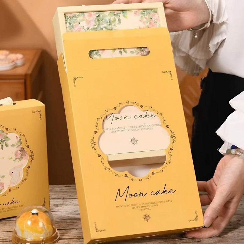 Hộp rút - Tối giản và tinh tế Thiết kế bao bì hộp bánh Trung Thu tinh tế và chuyên nghiệp